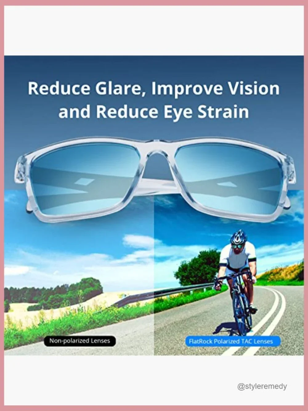 Polarized Sport Sunglasses UV Protection for Driving Fishing Cycling Running